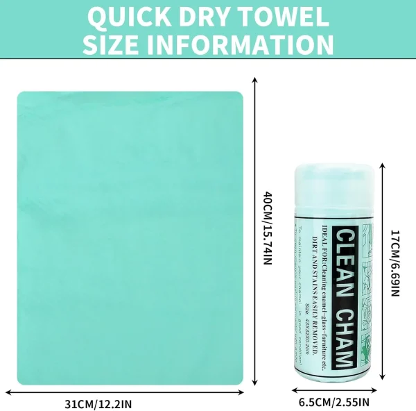 ISGTDRM Super Absorbent Car Wash Towel Auto Care Suede Chamois Towels Car Wash Cloth Car Cleaning Tools Auto Accessories - Image 4