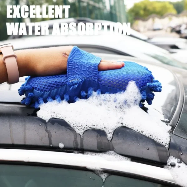 Auto Gloves Car Washing Accessories Car Cleaning Brush Cleaner Tools Microfiber Cars Washer Sponge Cleaning Washing Towel - Image 6