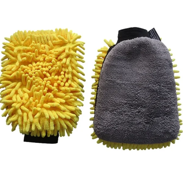 Car Wash Glove Coral Mitt Soft Anti-scratch for Car Wash Multifunction Thick Cleaning Glove Car Wax Detailing Brush - Image 5