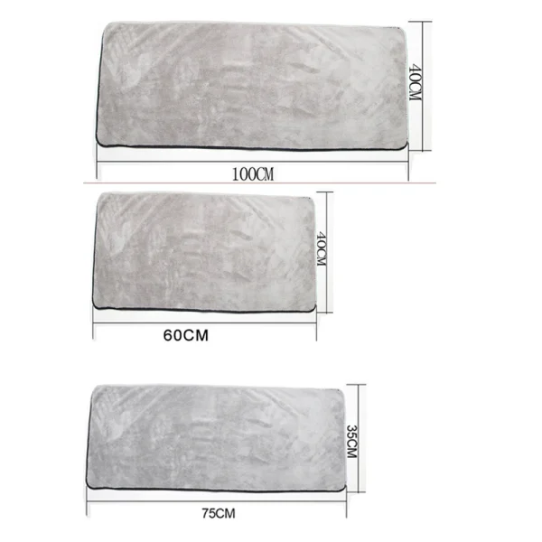 SEAMETAL Microfiber Car Washing Towel Ultra-Soft Car Cleaning Towels High Absorbent Drying Cloth Wash Towel for Car Detailing - Image 2