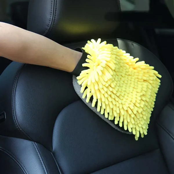 Car Wash Glove Coral Mitt Soft Anti-scratch for Car Wash Multifunction Thick Cleaning Glove Car Wax Detailing Brush - Image 2